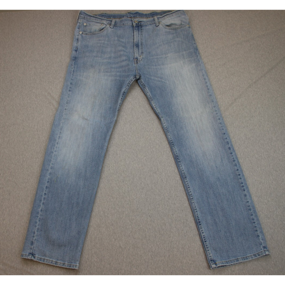 Levis Jeans Mens Size W40 L32 Blue Denim 505‎ Classic Straight Leg High Rise